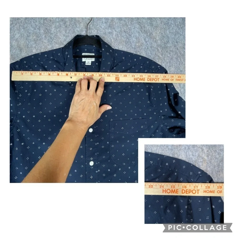 J Crew Secret Wash Organic Cotton Slim Stretch Button Down Work Casual Shirt M